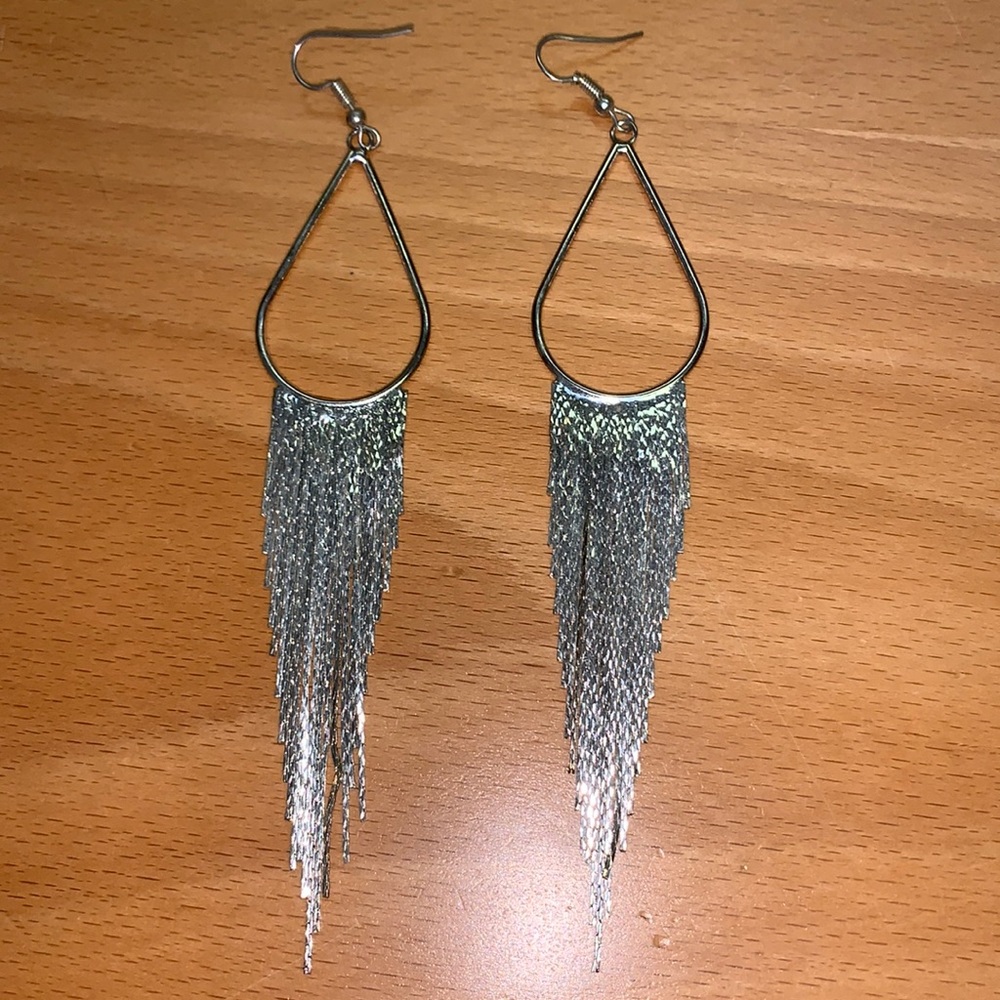 Silver Dangling Earrings